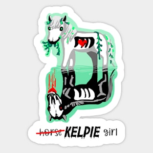 Horse, no KELPIE GIRL Sticker